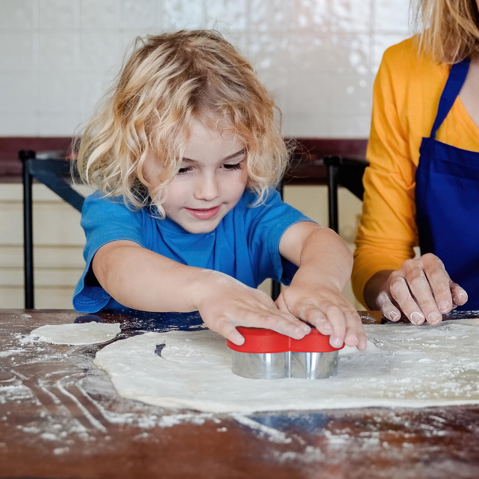 Alltop Heart-Shaped Cookie Cutter Set - 4 Size Biscuit Cutter For Valentine'S Day Baking, Romantic Dessert Decoration, Anniversa